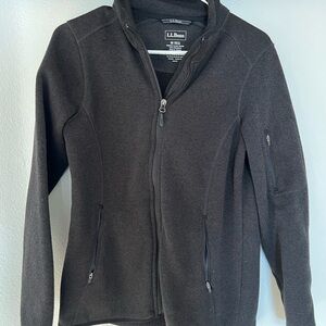 L.L. Bean Charcoal Zip-Up Fleece